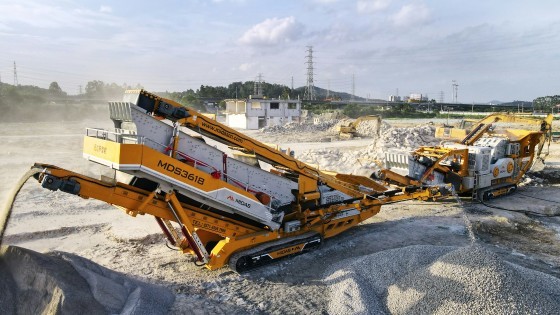 废旧路面破碎筛分